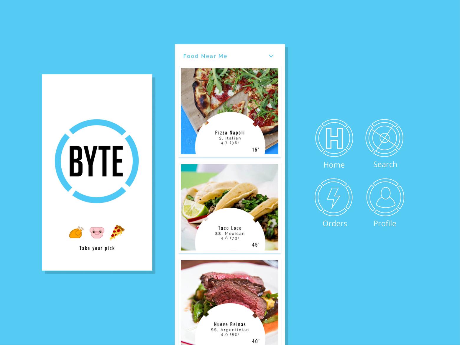 Byte Mobile App and Icons