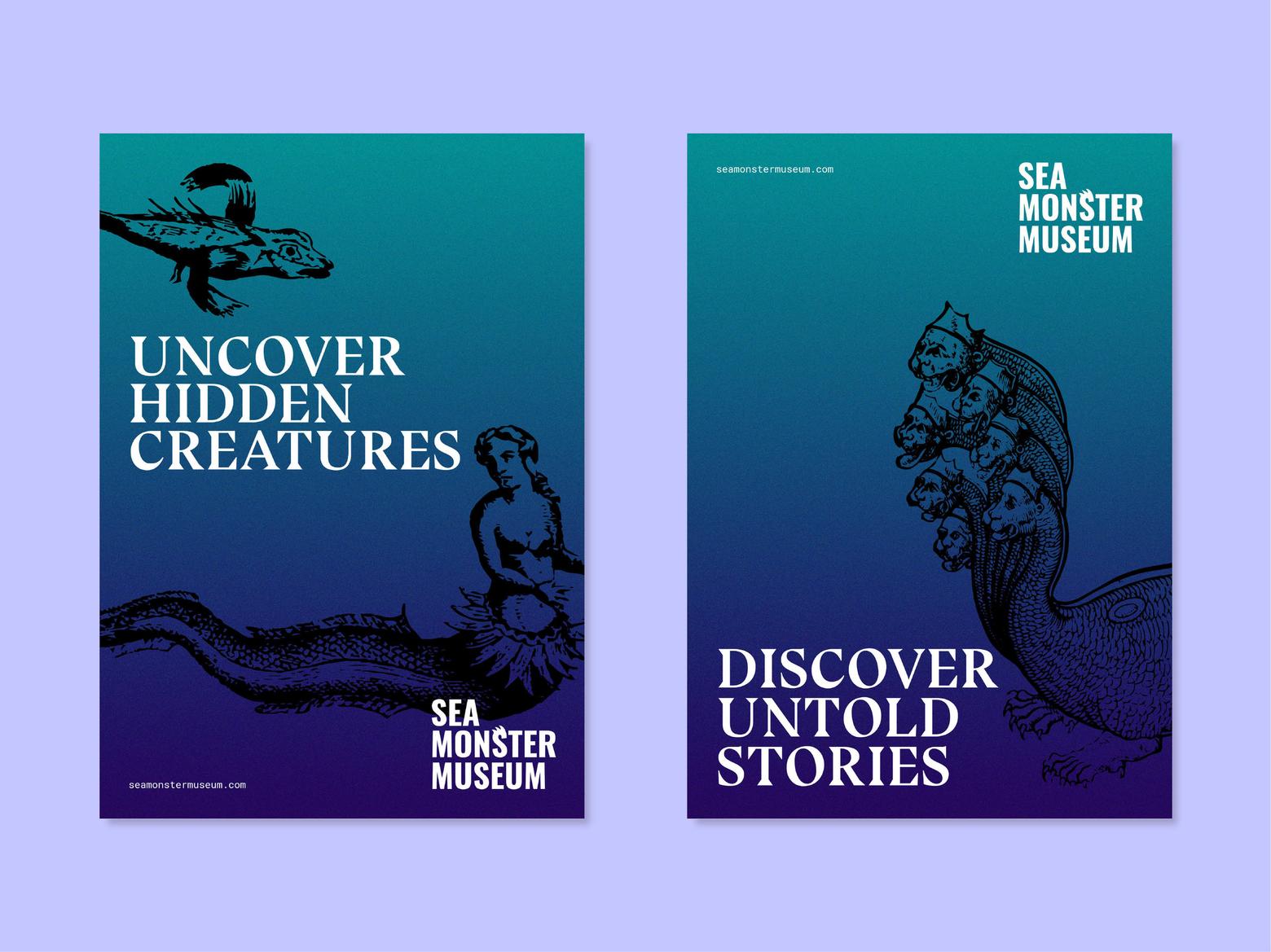 Sea Monster Museum posters